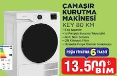 KEYSMART ÇAMAŞIR KURUTMA MAKİNESİ KEY 80 KM fiyat ve kampanya bilgisi